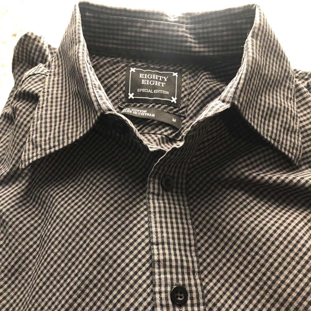 Eighty Eight - Micro-checkered button down